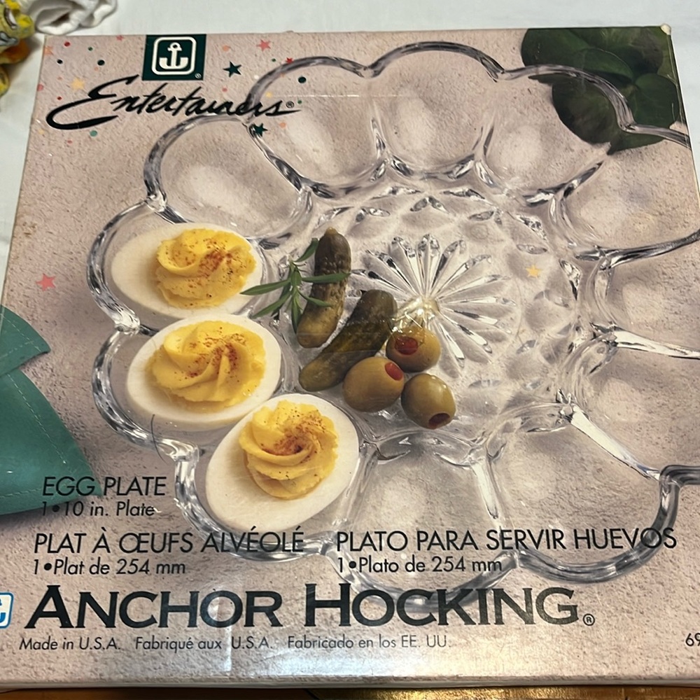 New egg glass plate - Picture 1 of 2